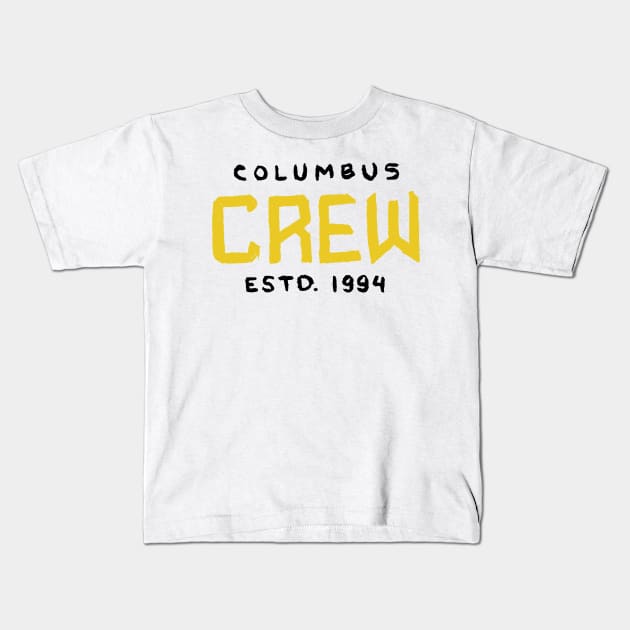 Columbus Creeeew S.C Kids T-Shirt by Very Simple Graph